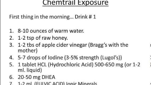 Chemtrail Remedy Part 2